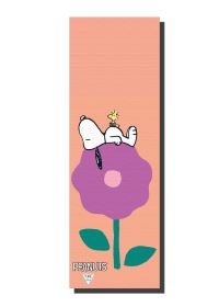 Ascend Yoga Mat (Color/Pattern: Peanuts Snoopy and Woodstock Tan Flower Yoga Mat)